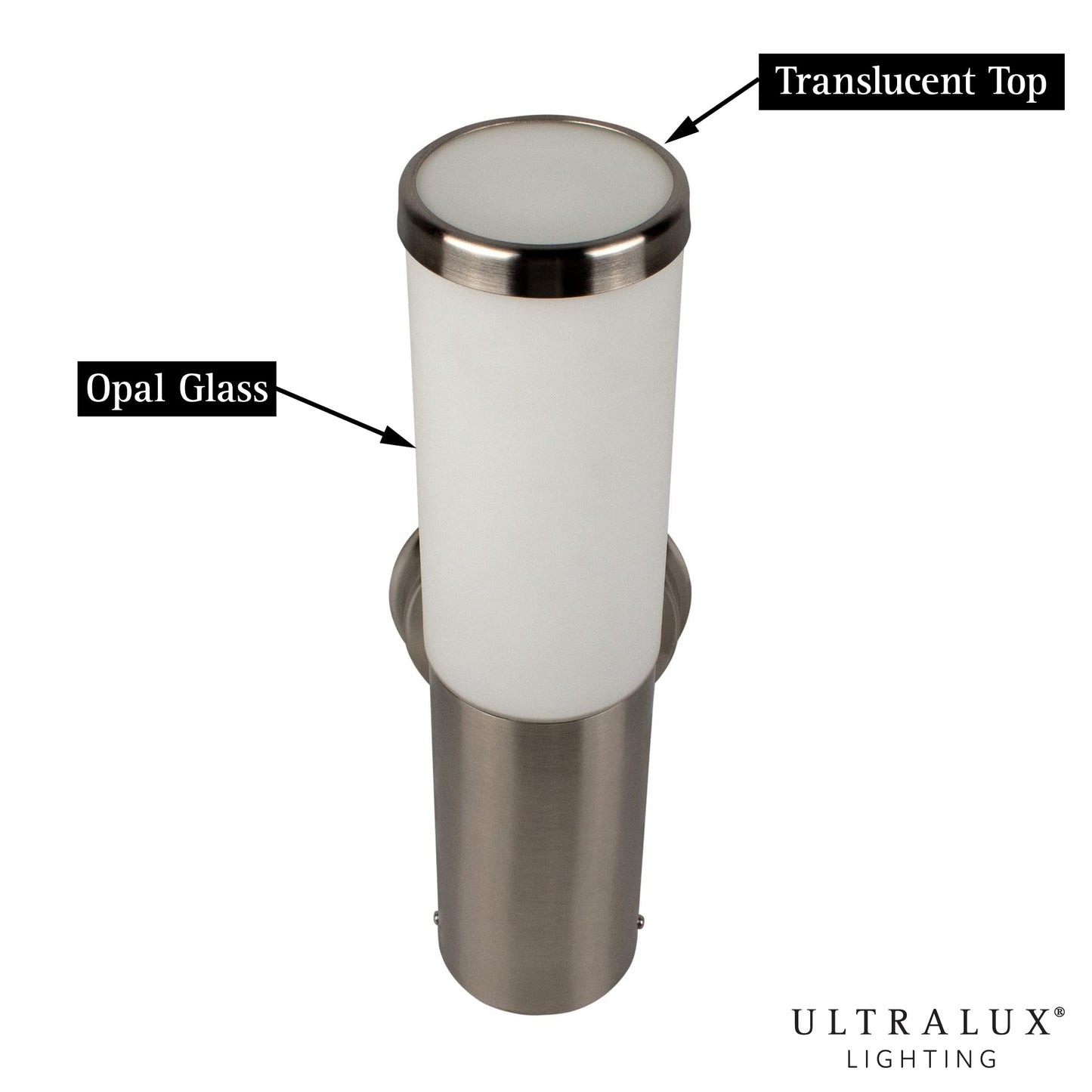 Ultralux Classic LED Outdoor Wall Sconce Front Door Light Fixture, 500 Lumens, 13 Inch Outdoor Sconce 9 Watt Outside Lights for House, Porch and Yard