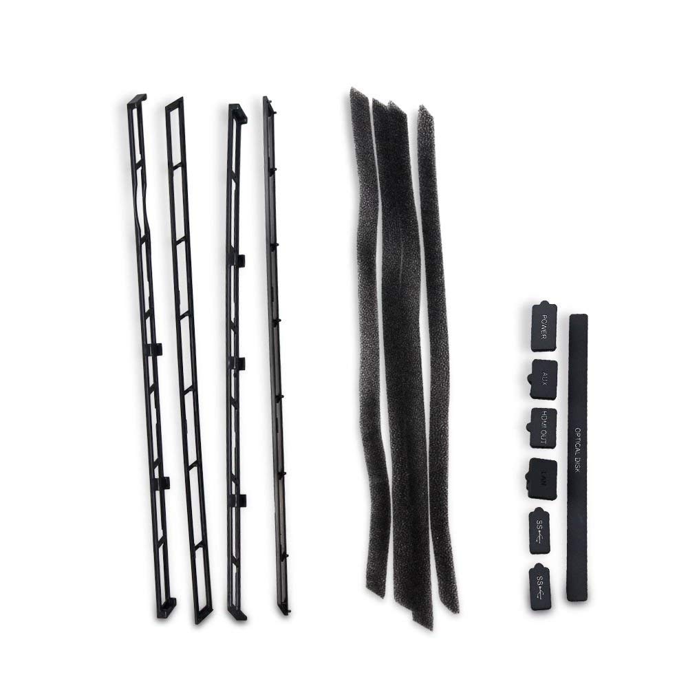 OSTENT Dust-Proof Cover Filter Mesh Jack Stopper Kits for Sony PS4 Slim Console