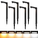 Energetic 5CCT Low Voltage Landscape Lights, 5W 200LM IP65 Waterproof LED Pathway Lights, 50000 Hrs, Outdoor Landscape Lighting, Square Modern Side