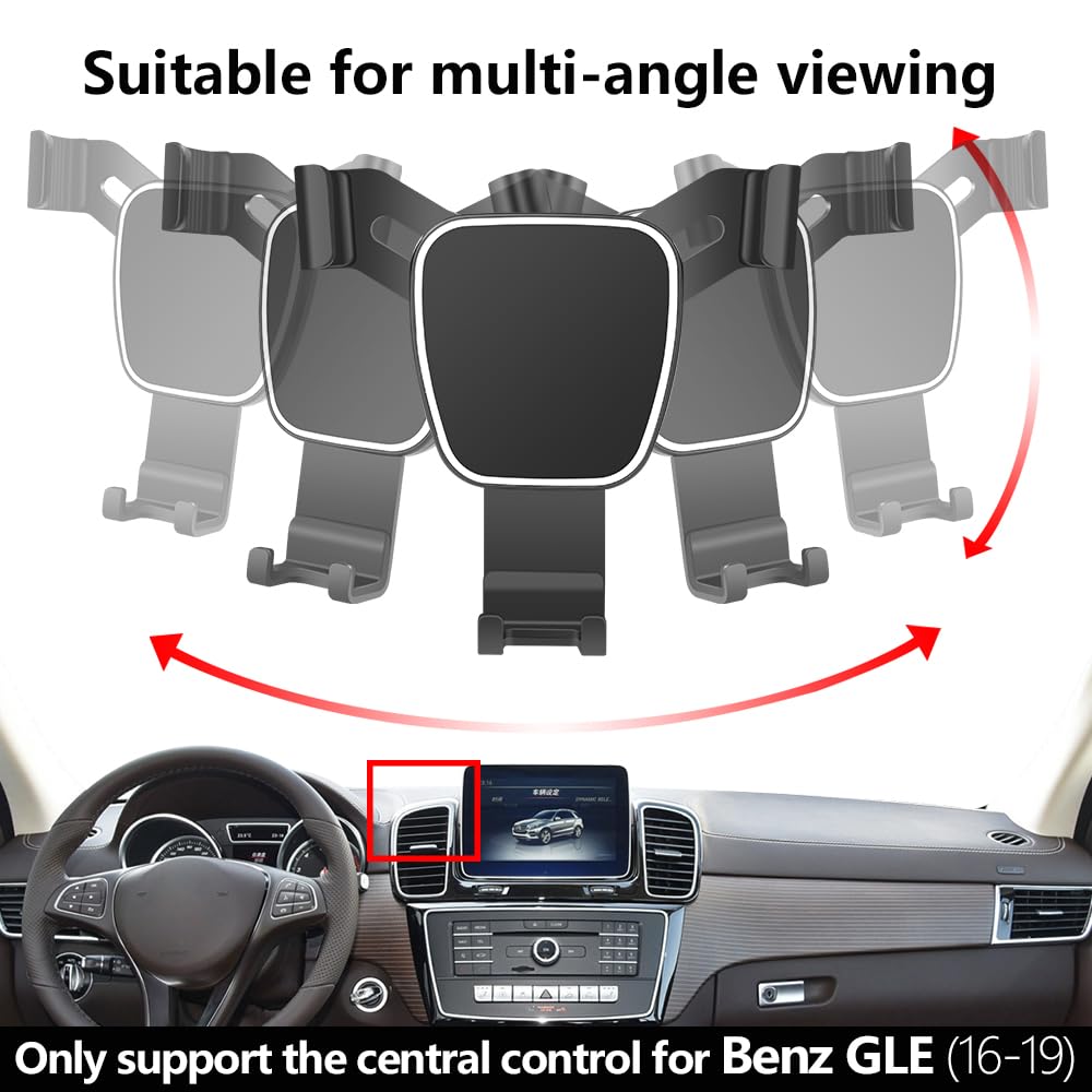LUNQIN Car Phone Holder for Mercedes Benz GLE Class 2016-2019 ?GLS Class 2017-2019 Auto Accessories Navigation Bracket Interior Decoration Mobile Cell