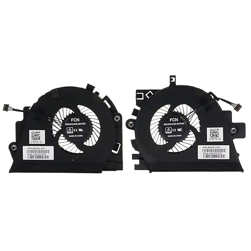 CPU & GPU Cooling Fan for HP Zbook 15 G3 848252-001 848251-001