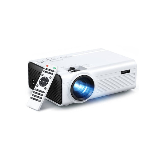 Mini Projector, Portable Phone Projector, 55000 Hours LED Home Theater Projector Compatible HDMI / VGA / USB / TF / TV Stick / PS4 / Smartphone