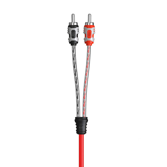 Cerwin Vega 2-Channel Dual Twisted RCA Cable w/Dual Molded Ends 17ft RV17