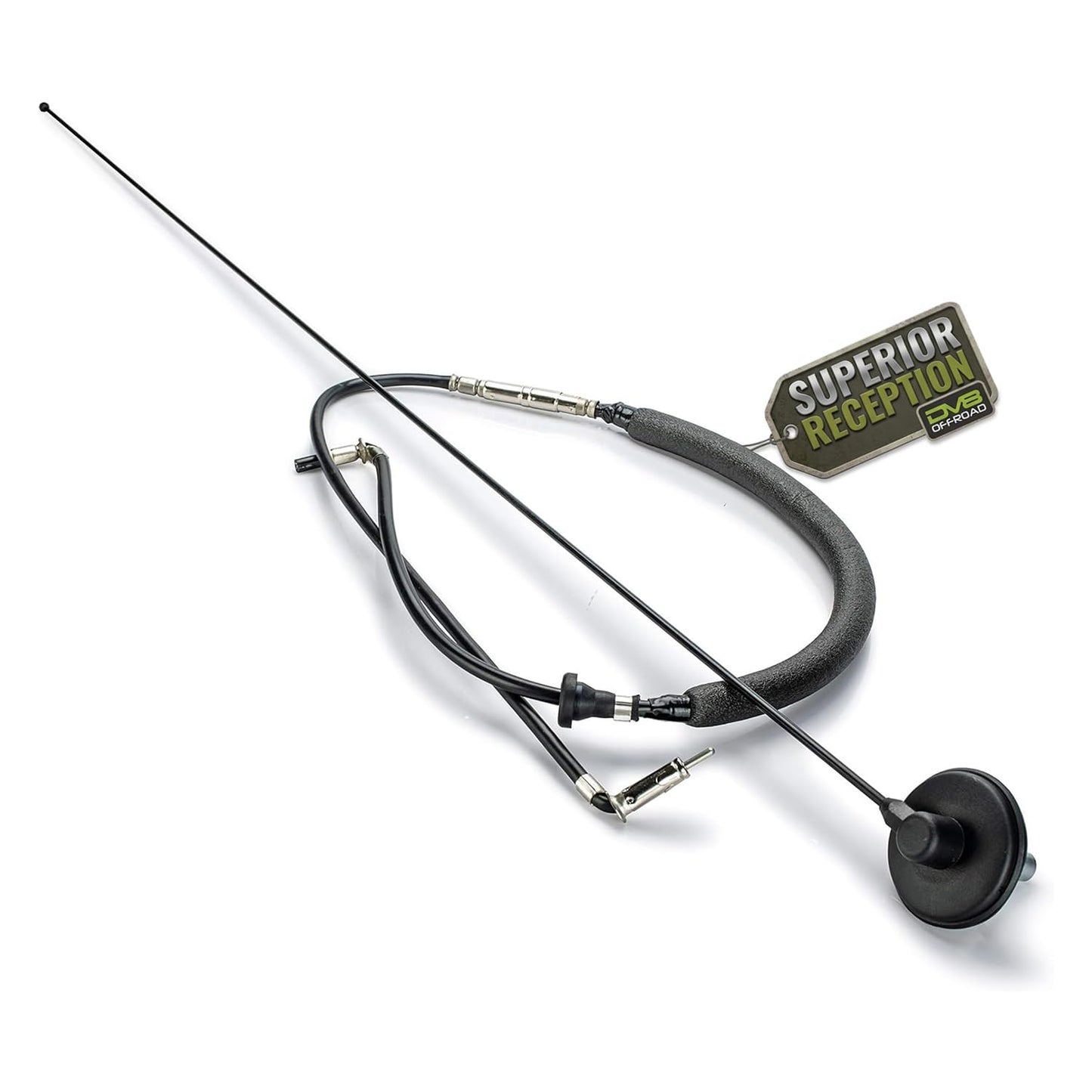 DV8 Offroad Full Size Car Antenna Compatible with Jeep Wrangler TJ (1997-2006) - 31 Inch Fiberglass Radio Antenna Mast - High Reception AM/FM Trail