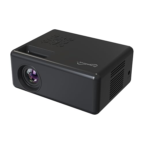 Supersonic SC-280P HD 720P LED Projector with 1280×720 Native Resolution, 1080P Support via HDMI, 16:9 Format, 120? Display, 2000 Lumens LED, USB