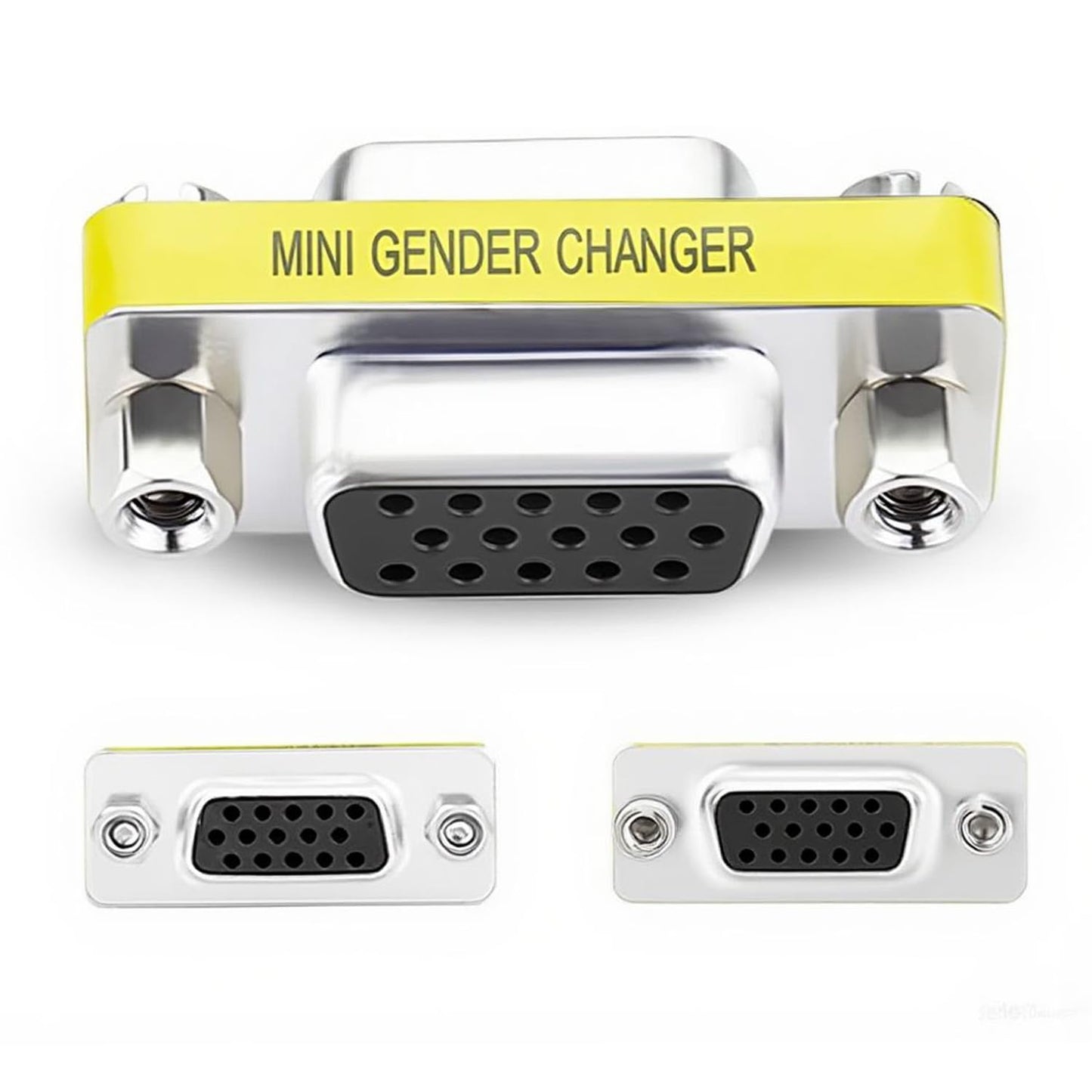 AYECEHI VGA Coupler 5-Pack 15 Pin VGA SVGA Female to Female Mini Gender Changer Coupler Adapter