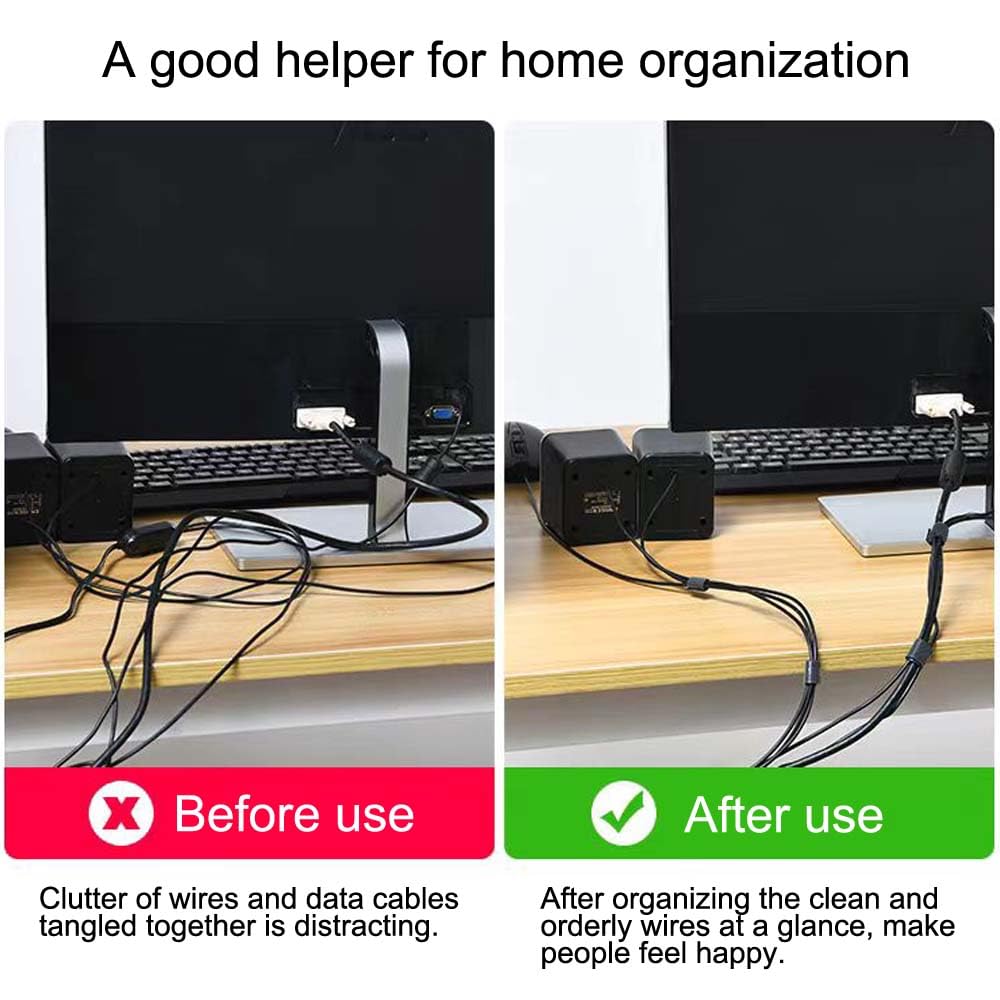 Hook and Loop Roll,Double-Sided Strips,Self-Gripping Straps,Cut to Length, Reusable Cable Ties,Wires Cords Management,Wire Organizer Straps,for