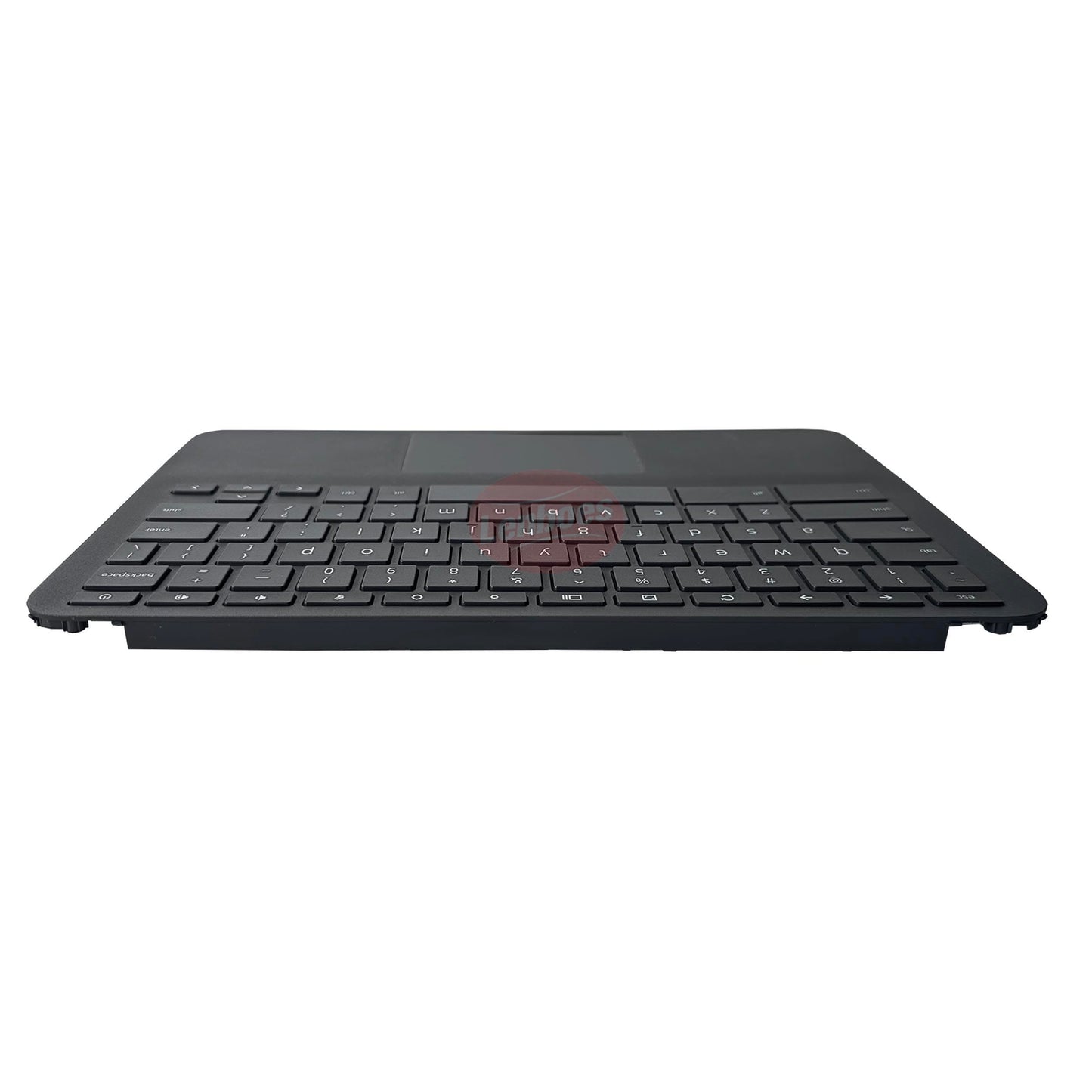 lenboes Laptop Palmrest Upper Case Top Cover with US Keyboard Touchpad Assembly Replacement for HP Chromebook 11 11A G8 EE TPN-Q232 L90338-001 Gray
