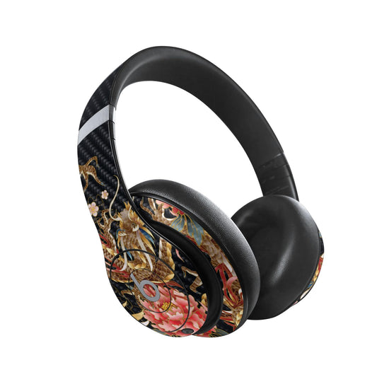 MightySkins Carbon Fiber Skin Compatible with Beats Studio Pro - Stitch Dragons | Protective, Durable Textured Carbon Fiber Finish | Easy to Apply