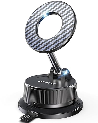 Magnetic Phone Holders for Your Car [89+LBS Suction & 3200gf Magnetic] Magsafe Car Phone Mount, Vacuum Suction Cup Car Mount for iPhone 17 Pro Max