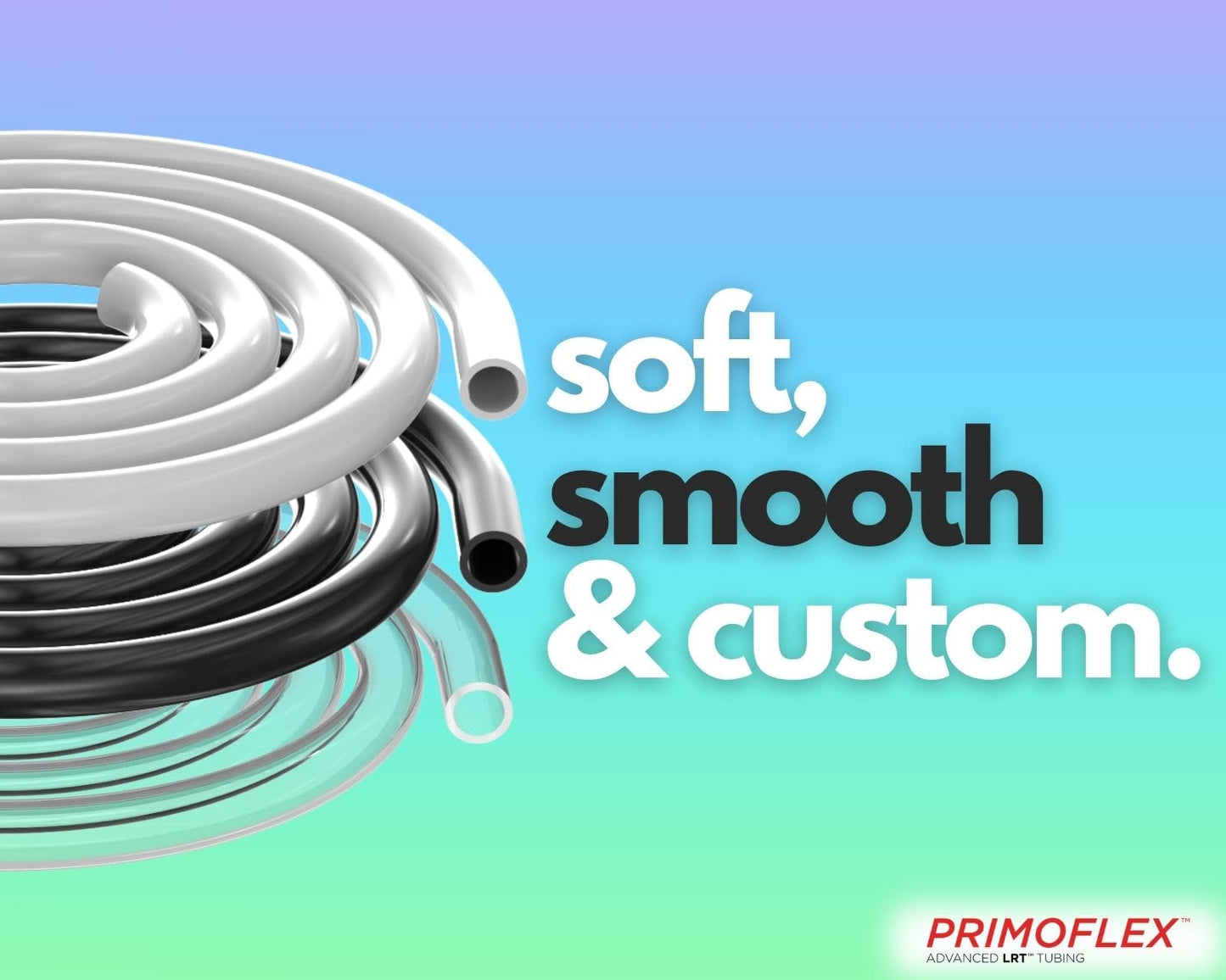PrimoChill PrimoFlex LRT Custom Watercooling Flexible Tubing -7/16in.ID x 5/8in.OD, 10 feet Bundled with System Prep and Coolant, Made with Premium