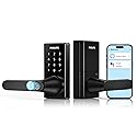 Philips Wi-Fi Smart Door Lock with Handle, Keyless Entry Door Lock for Front Door Lock Set with App Remote Control, Fingerprint Door Handle Lock