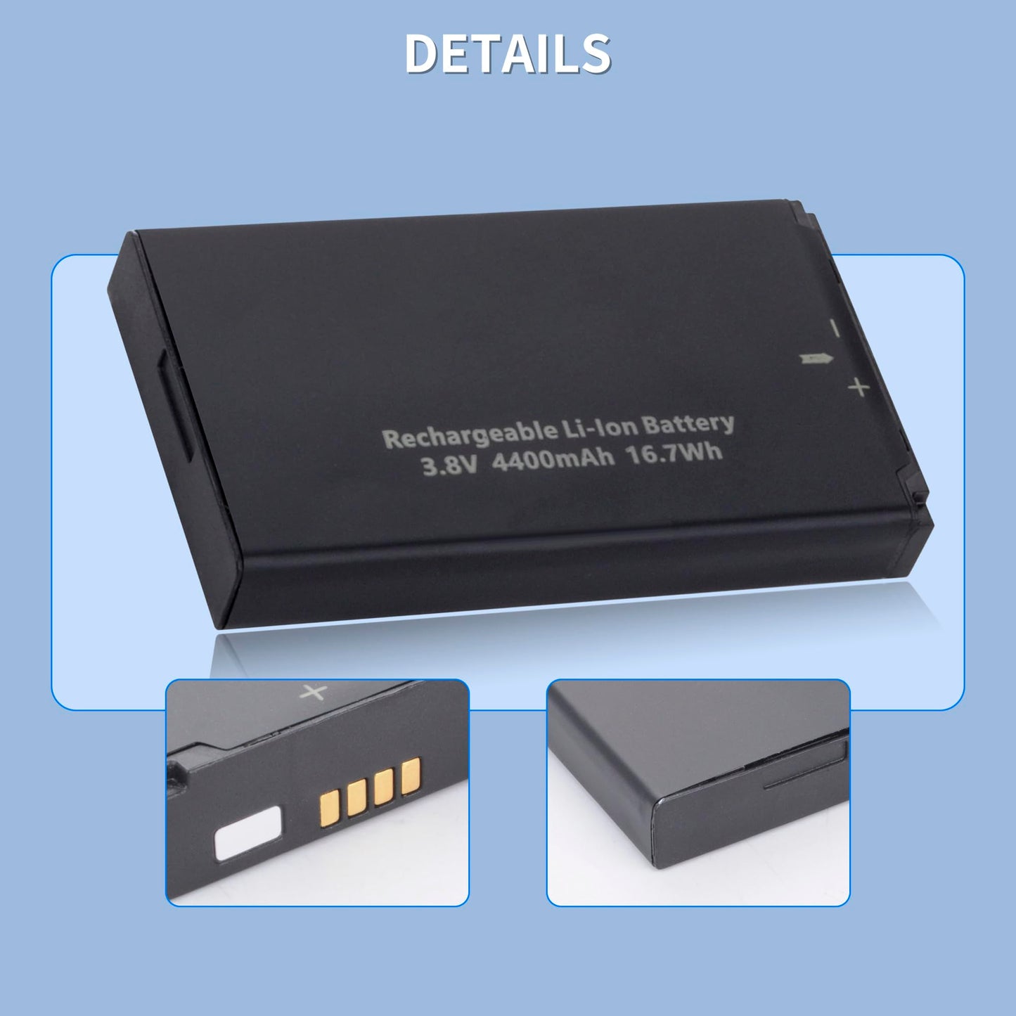 TZRONG Mifi 8800L Battery Replacement 3.8V 4400mAh 16.7Wh for Verizon Mifi Battery - Mifi 7730L, for Novatel Jetpack 7730L 8800L for Mobile WiFi…