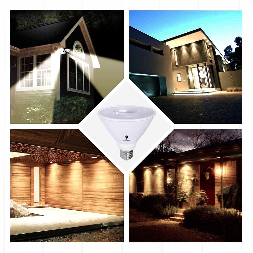 6 Pack PAR30 Short Neck LED Flood Light Bulb 10W 75 Watt Equivalent 850 Lumens Waterproof E26 3000K Warm White Super Bright PAR30 LED Bulb
