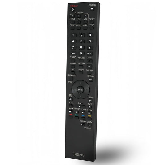 Replacement Remote Control VXX3351 Compatible for Pioneer Blu-Ray DVD Disc Player BDP-120 BDP-121 BDP-31FD BDP-330 sub VXX337 BDP-33FD