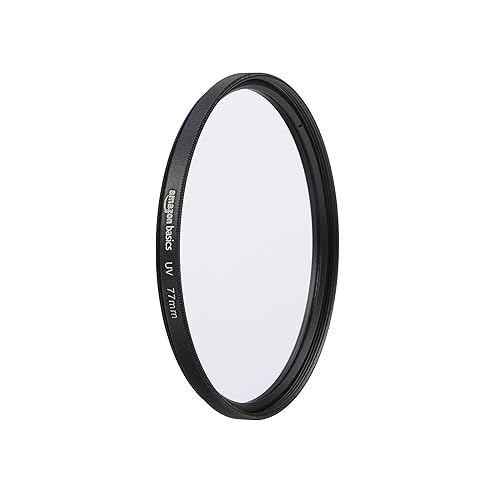 Amazon Basics UV Protection Camera Lens Filter, Scratch Resistant, Photography Filter, 77mm