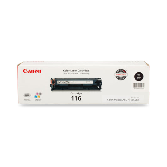 Canon Genuine 116 Black Toner Cartridge Compatible with MF8050Cn, MF8080Cw