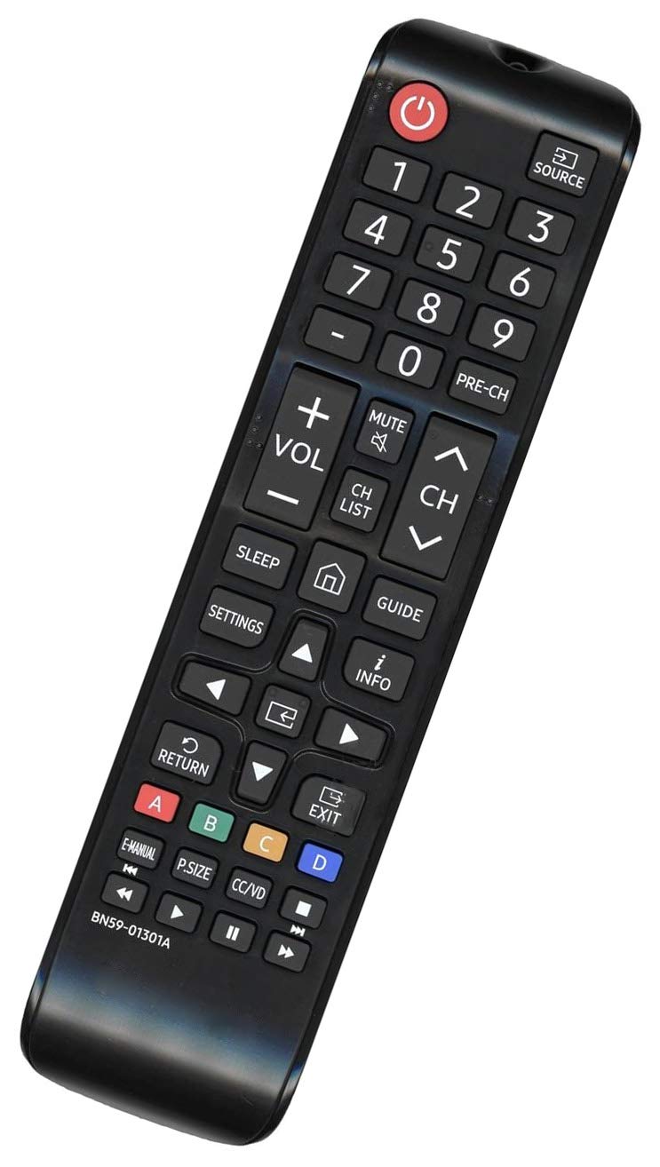 Universal Remote Control Compatible with All Samsung Smart TVs, LED, LCD, HDTV, 3D TVs (All Models: BN59-01301A/BN59-01199F/BN59-01289A)