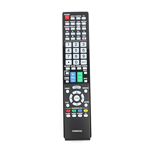 GA806WJSA Replacement Remote Control Applicable for Sharp AQUOS TV LC40LE700UN LC46LE700UN LC52LE700UN LC-40LE700UN LC-46LE700UN LC-52LE700UN