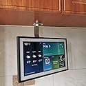 ATOPCAENRT Versatile Under-Cabinet Mount for Amazon Echo Show 15 - Save Space and Customize Viewing Angles Silver 026-02 SX