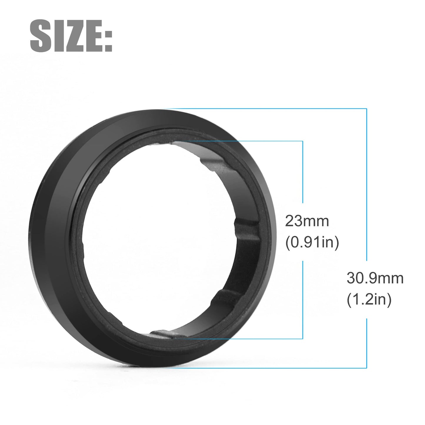 2-Pack UV Filter Lens Protector for GoPro Hero 3, Hero 3+, Hero 4 Silver Black, 23mm Inner Diameter Optical Glass High Transmission UV Lens Filter