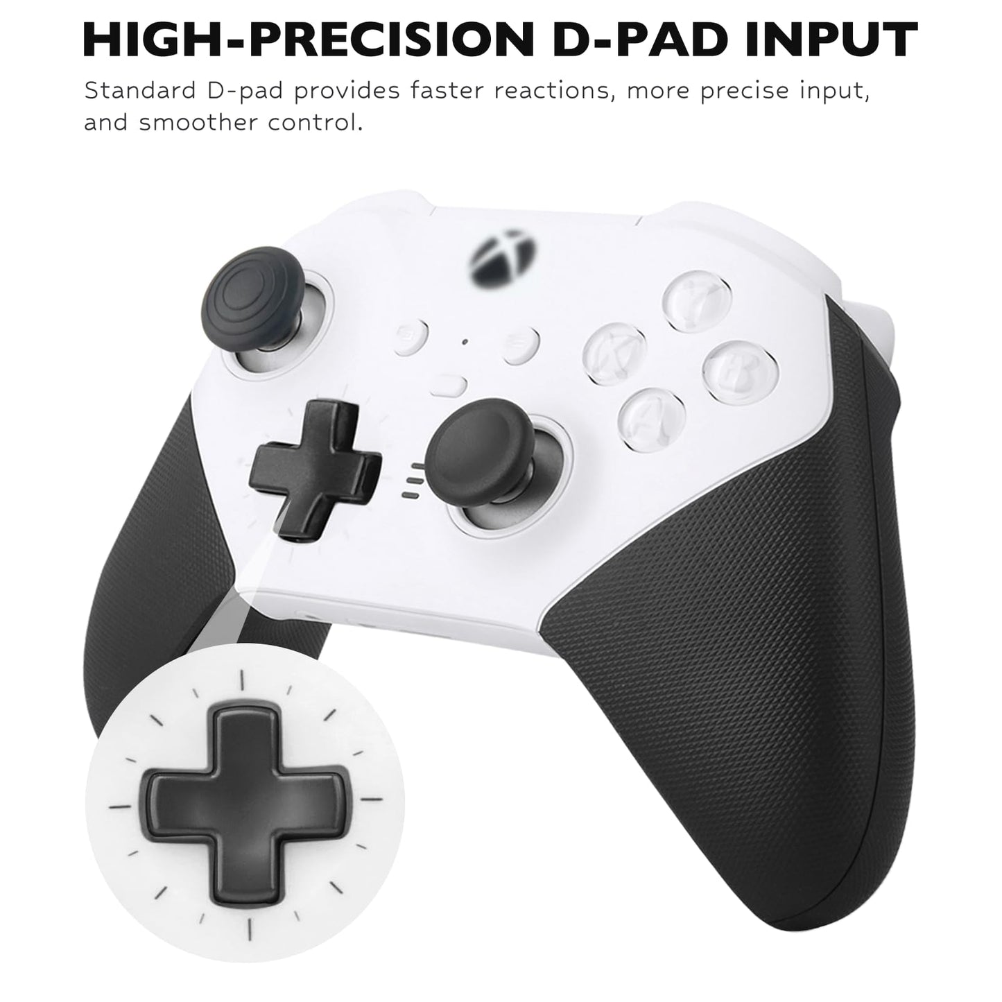 Metal Replacement Thumbsticks for Xbox Elite Controller Series 2 Core, Component Pack Includes 4 Swap Magnetic Joysticks, 4 Paddles, 1 Standard