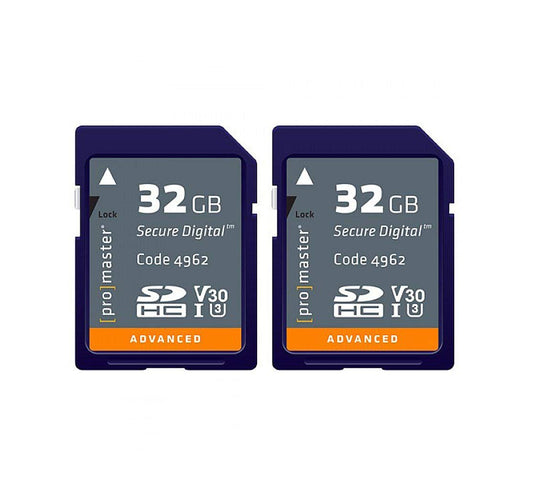 ProMaster 32GB Advanced SD Memory Card - Twin Pack