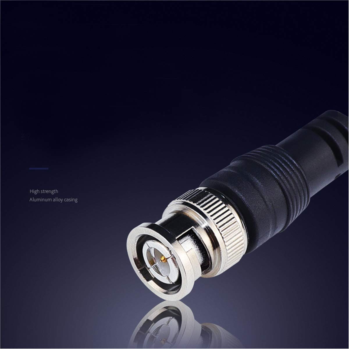Tan QY BNC RG-59/U Cable 30Ft - BNC Male to Male Extension Connector Adapter Professional RG-59/U Grade Coaxial Wire Cord Cable Jack Plug for Video