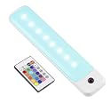 LUXSWAY LED Color Light Bar with Battery Operated,Dimmable Night Lighting, Stick On Light Bar Mulit-Color Changing for Closet,Stair,Shelf, Under