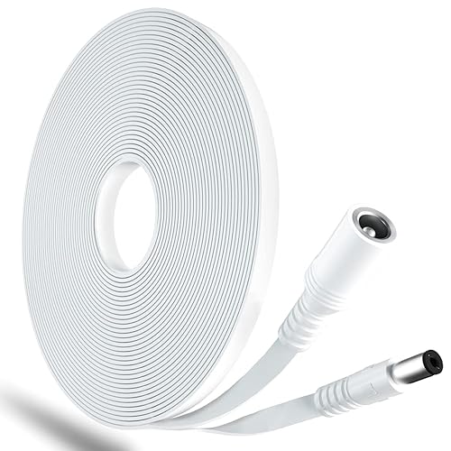 SIOCEN 10FT DC Power Extension Cable,5.5mm x 2.1mm Extension Cord,12v Extension Cord for Security Camera CCTV IP,Router,LED Strip,5V 9V 24V 12 Volt