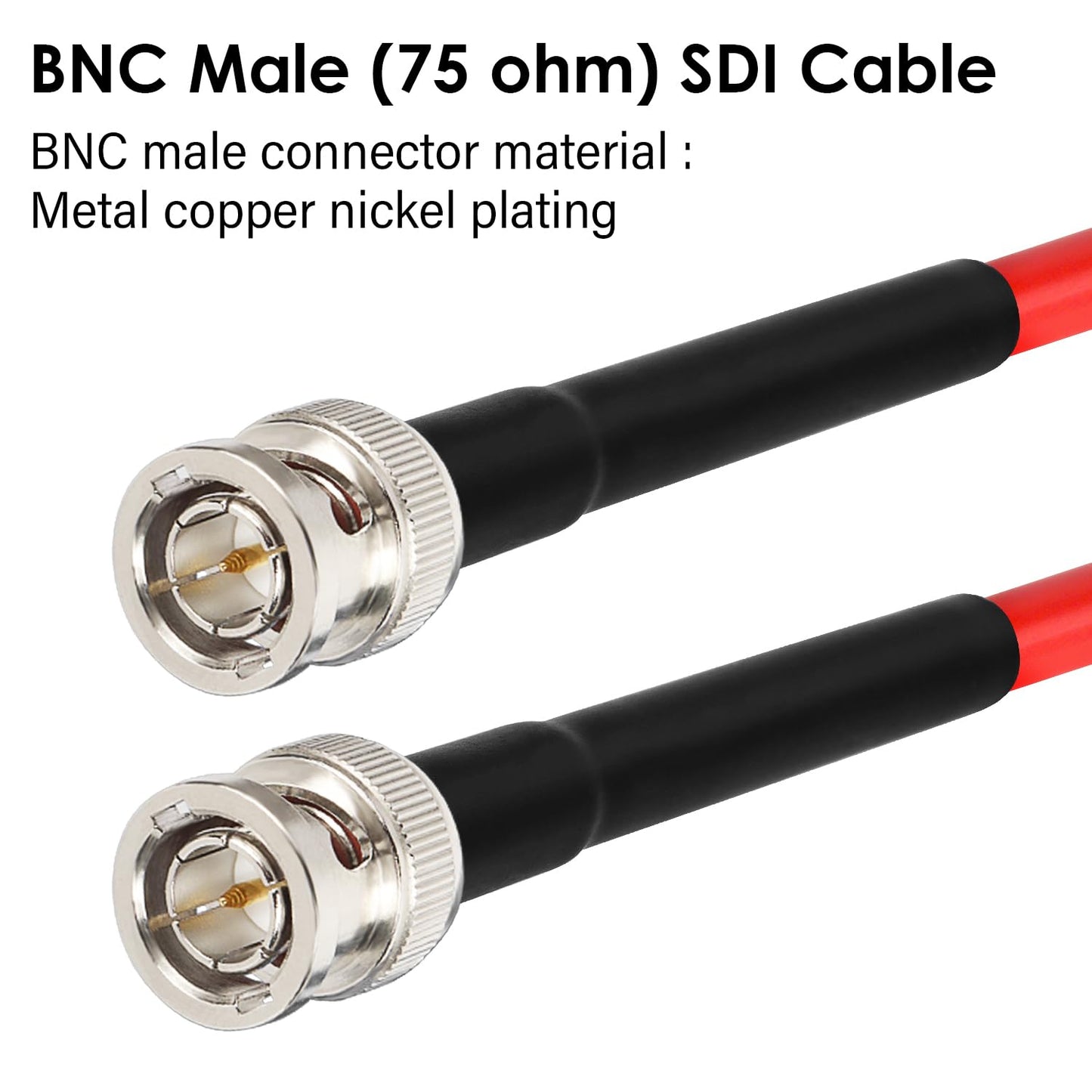XRDS -RF 100FT SDI Cable - 75 Ohm RG59 BNC Male Cable for 4K 1080P 3G/6G HD SDI Camera Monitor Video Recorder SDI to HDMI Converter Splitter Security