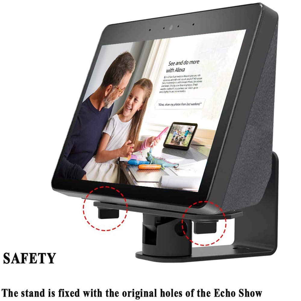 ATOPHK Echo Show 10.1 Wall Mount Stand Horizontal 270 Degrees Rotation Longitudinal Angle Change Base Black ?Not fit The Echo Show 8 & Echo Show 5