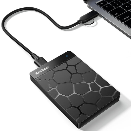 Kosbees 500 GB External Hard Drives,Portable Hard Drive for Windows,Ultra Slim External HDD Store Compatible with PC, MAC,Laptop,PS4, Xbox one, Xbox