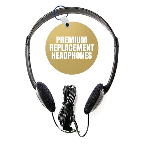 SuperEar Premium - Small Replacement Lightweight Headphones,Small, Portable and Comfortable Wired Headphones, Ideal for Pocket Talker Device and Sound