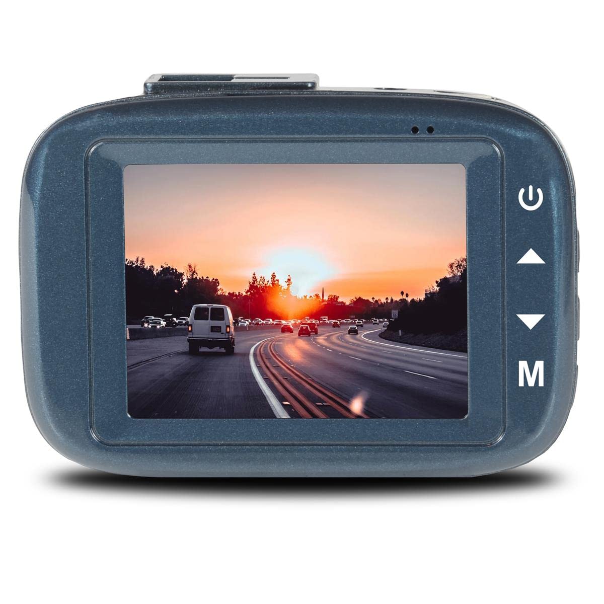 Minolta MNCD250 Car Dash Cam, Full HD 1080P, 120° Lens, 12MP (Blue)