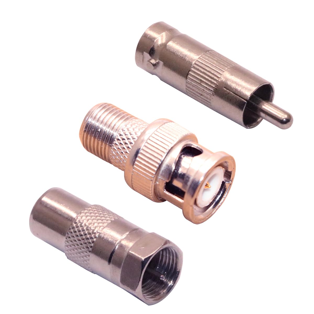 ZJKJHJY RF Coaxial Connector Kit, 9-Pack BNC Male/Female Adapters, RCA Plugs, Assorted Coax Connectors