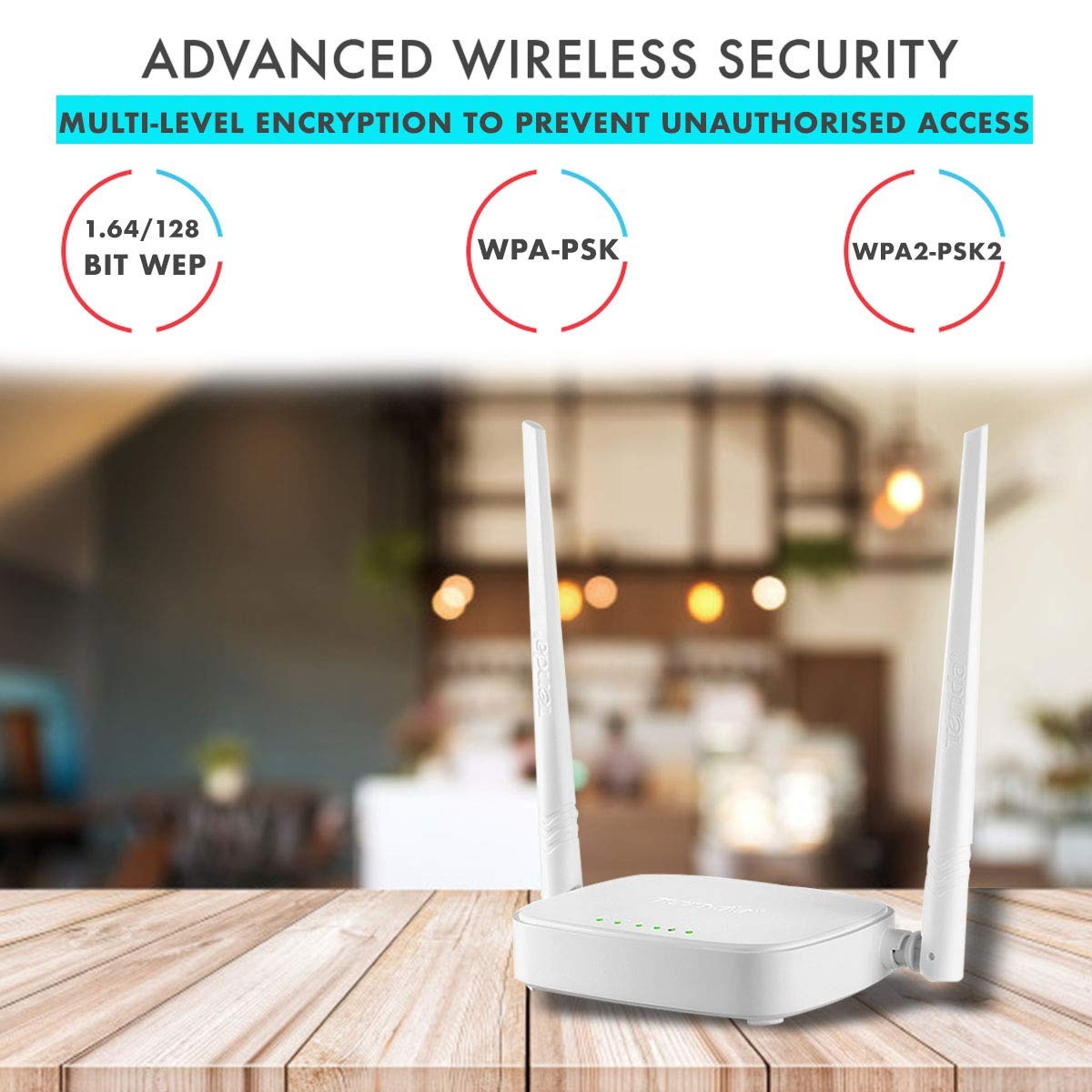 Tenda N300 Wireless Wi-Fi Router - Easy Setup, Up tp 300Mbps (N301)