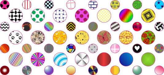 StickerTalk Decorated Camera Dots Webcam Covers, 1 Sheet of 32 Stickers at 0.25 inches Diameter, 21 Stickers at 0.375 inches Diameter.