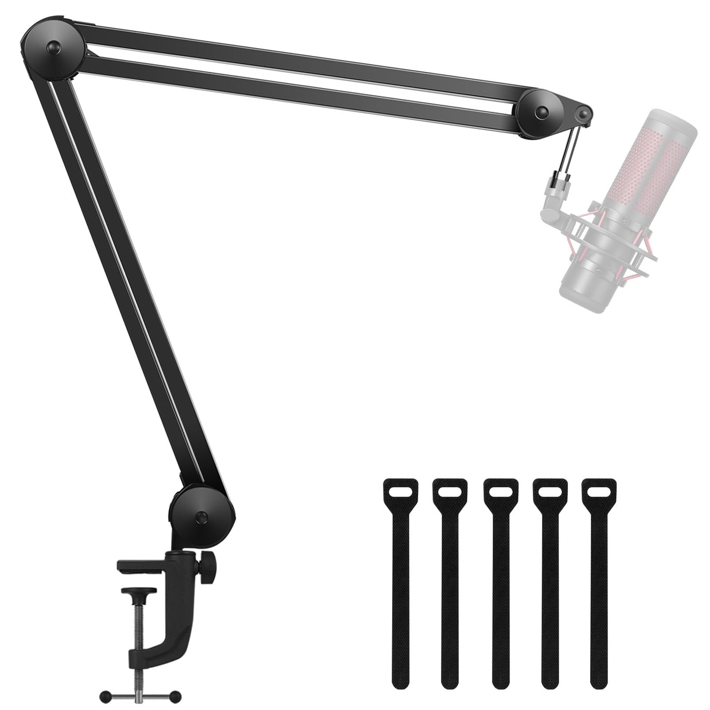 InnoGear Microphone Arm Stand, Heavy Duty Mic Arm Microphone Stand Suspension Scissor Boom Stands with Mic Clip and Cable Ties for Blue Yeti Snowball