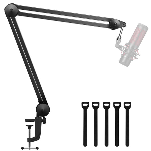 InnoGear Microphone Arm Stand, Heavy Duty Mic Arm Microphone Stand Suspension Scissor Boom Stands with Mic Clip and Cable Ties for Blue Yeti Snowball