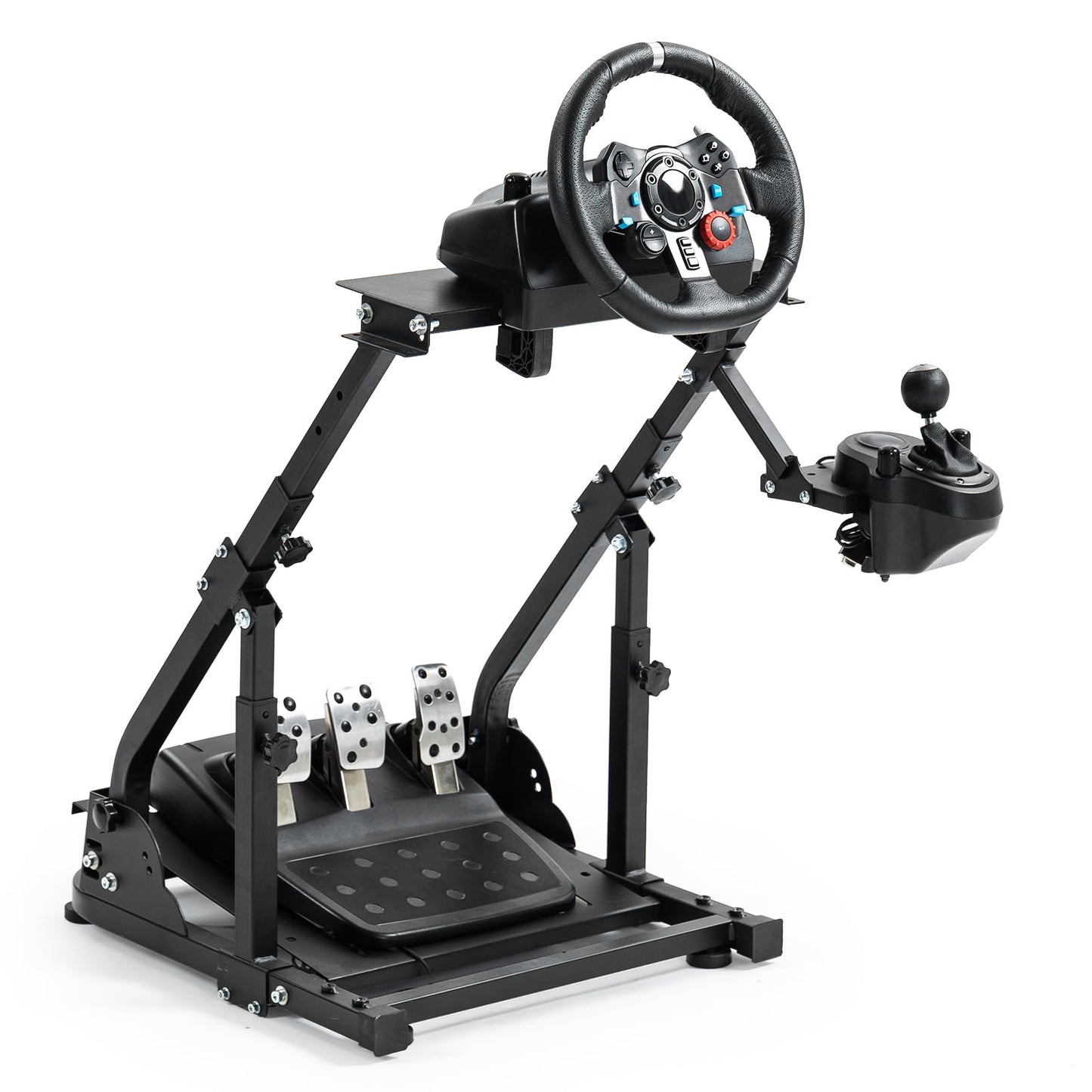 Hottoby G923 Racing Steering Wheel Stand Reinforcement Bar Fit for Logitech Thrustmaster G27,G29,G920 T300RS,T80,T150 Driving Simulator Frame,No