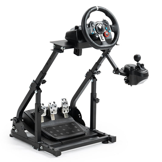 Hottoby G923 Racing Steering Wheel Stand Reinforcement Bar Fit for Logitech Thrustmaster G27,G29,G920 T300RS,T80,T150 Driving Simulator Frame,No