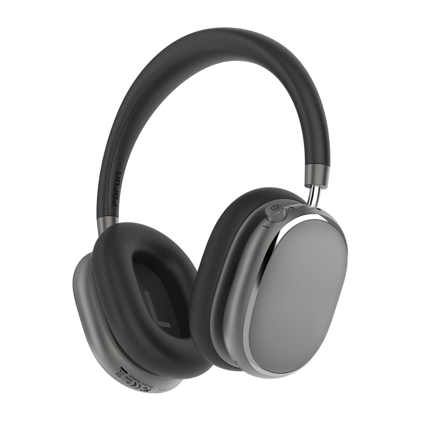 FOFUN NC95 Hybrid Active Noise Cancelling Headphones with Knob Control, 120H Playtime Over Ear Headphones Wireless Bluetooth 6.0, App Control, Hi-Res