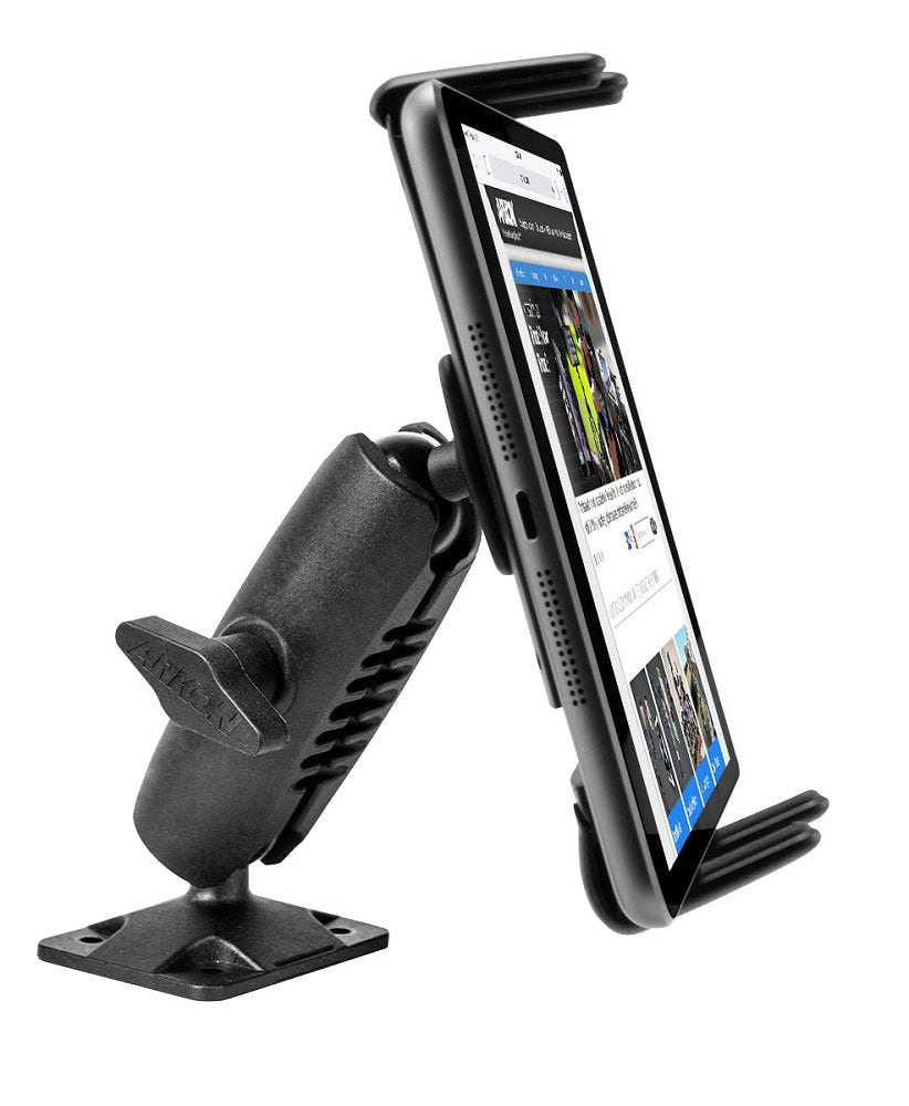 ARKON Mounts - Car Phone Holder | Secure Grip | Heavy Duty | Drill Base Car Phone Mount | Spring-loaded holder expands up to 7.25 inches | For iPhone