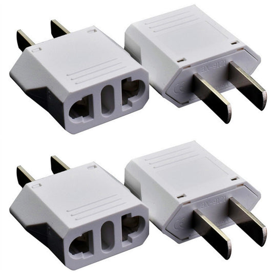 4 Pack of ALINNA Europe to US Plug Adapter, Australia China Italy Switzerland Europe to US America Travel Plug Adapter AC Outlet Power Converter…
