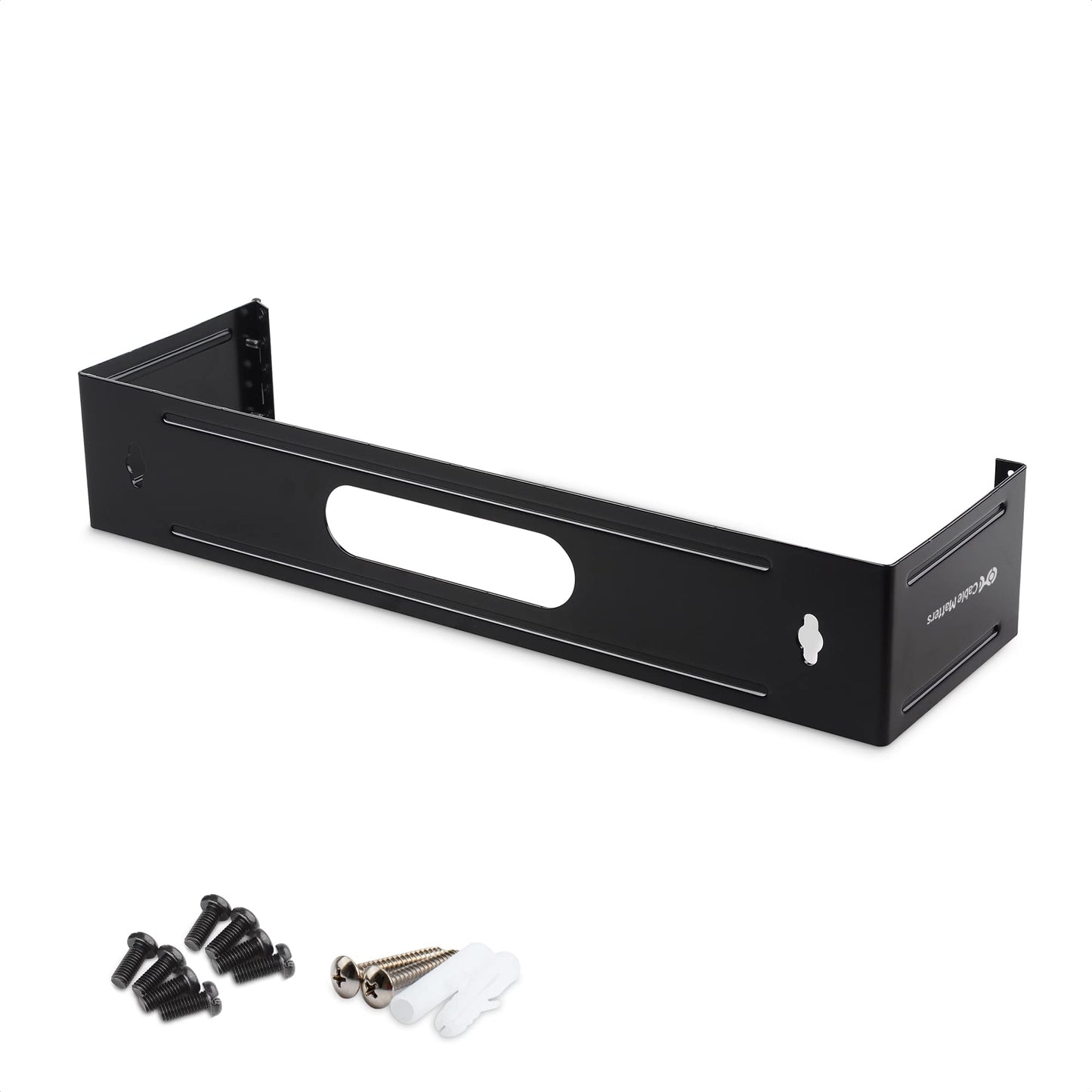 Cable Matters 2U Hinged 19" Wall Mount Panel Bracket, 55.1 Lbs Max Load, 2U Rack, 19 Inch Rack, 19-Inch Wall Mount Bracket/WallMount Patch Panel