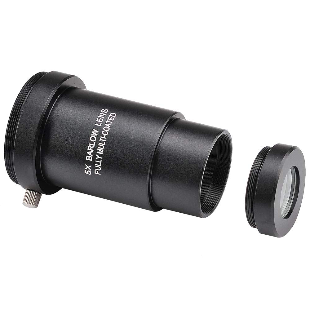 Starboosa 1.25-inch 5X Barlow Lens & Moon Filter Kit-for Telescope Eyepieces
