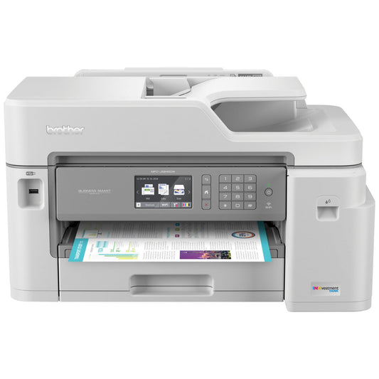 Brother MFC-J5845DW, INKvestment Color Inkjet All-in-One Printer with Wireless, Duplex Printing and Up to 1-Year of Ink In-box, Amazon Dash
