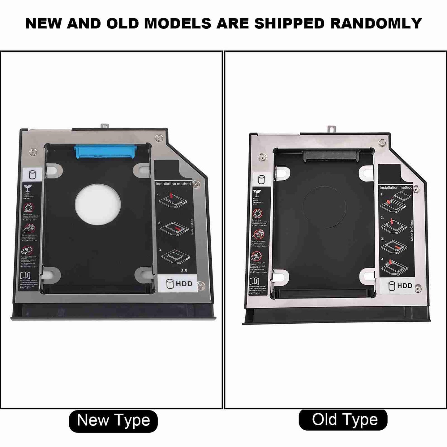 SATA 3.0 Disk Drive CD-ROM Bracket, HDD Internal Enclosure Hard Disk Drive CD-ROM Bracket for ThinkPad