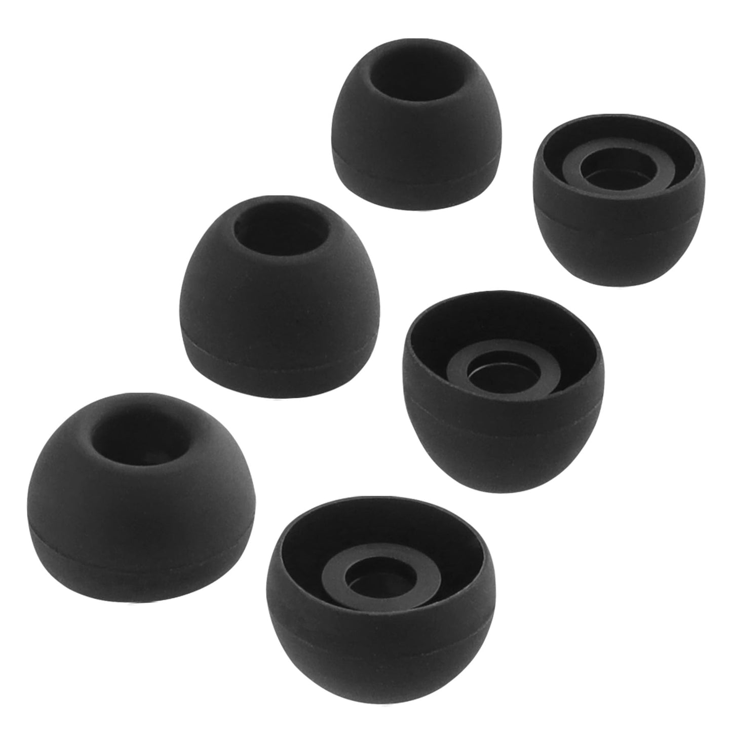 NANLANFAN Replacement Silicone Ear Tips for JBL Vibe Beam 2 / JBL Vibe Beam/JBL Vibe 200TWS / JBL Wave Beam Wireless Earbuds, 3 Pairs (S/M/L, Black)